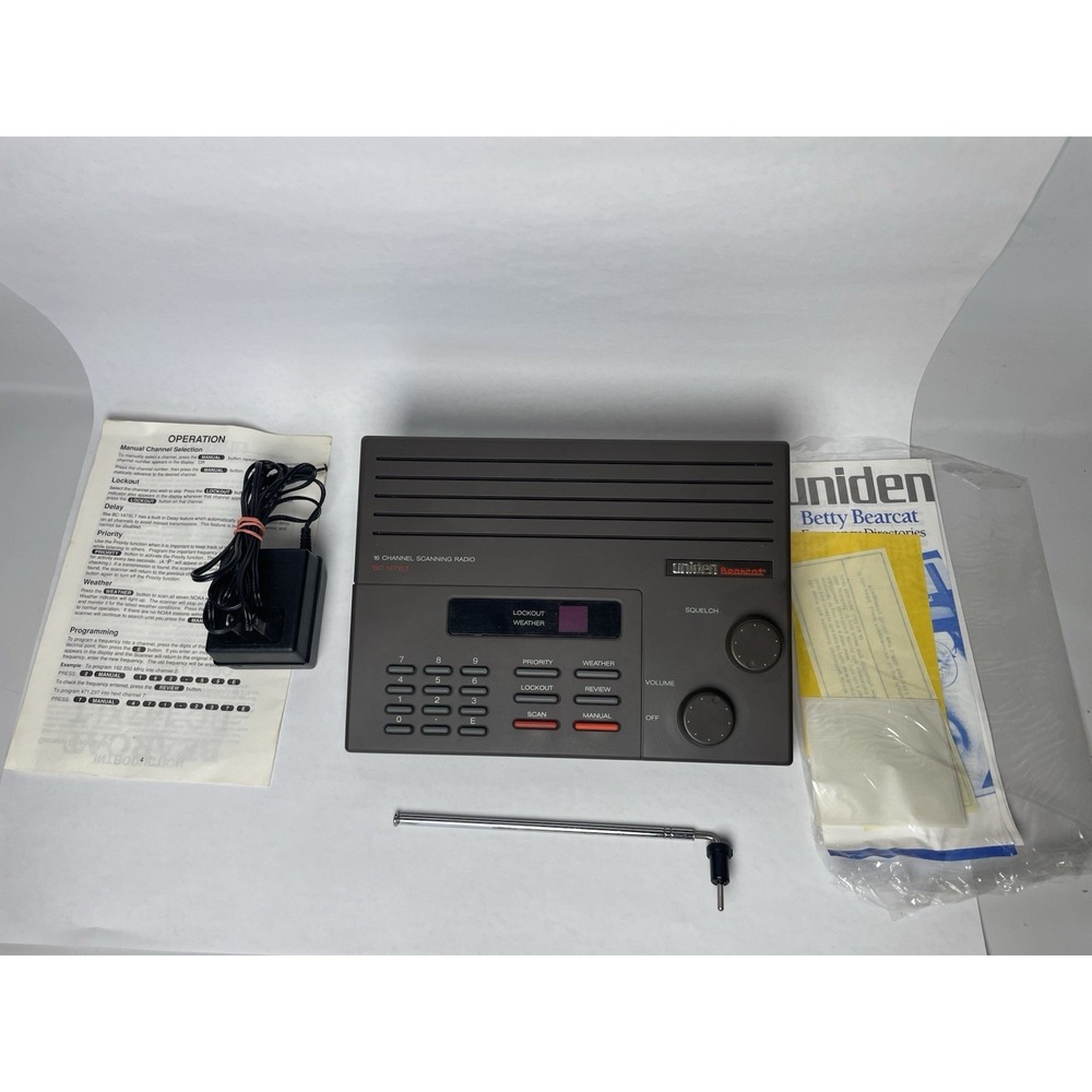 Uniden‎ Bearcat BC 147XLT 16 Channel Scanning Radio Weather Alert Scanner in Box